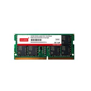 新品 メモリーINNODISK 32GB DDR4 2666 ECC SODIMM 260pin 2...