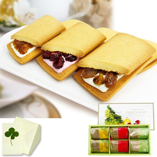 翌日発送可 銀座千疋屋 焼菓子 銀座フルーツサンド（6個）メセージカード同梱可 ギフト 内祝い お祝...