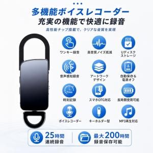 ボイスレコーダー 小型 ICレコーダー 16G...の詳細画像1