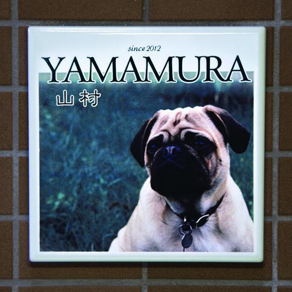 ペットの写真を表札に。オリジナル表札の制作