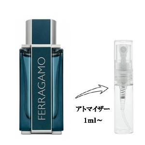 並行輸入品 フェラガモ 香水 お試し 分割販売 メンズ インテンスレザー EDP （お試し香水） 1ml INTENSE LEATHER SALVATORE FERRAGAMO 爆買