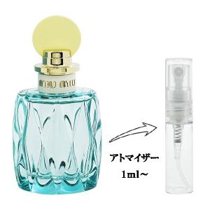 並行輸入品 香水 お試し 分割販売 レディース ミュウミュウ ロー ブルー EDP （お試し香水） 1ml MIU MIU L’EAU BLEUE 爆買