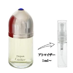 並行輸入品 カルティエ 香水 お試し 分割販売 メンズ パシャ EDT （お試し香水） 1ml PASHA DE CARTIER 爆買
