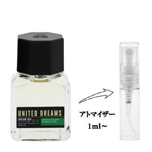 並行輸入品 ベネトン 香水 お試し 分割販売 メンズ ユナイテッドドリーム ドリームビッグ EDT （お試し香水） 1ml UNITED DREAMS DREAM BIG BENETTON 爆買