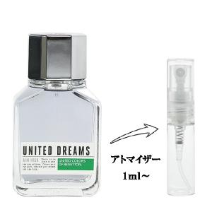 並行輸入品 ベネトン 香水 お試し 分割販売 メンズ ユナイテッドドリーム エイムハイ EDT （お試し香水） 1ml UNITED DREAMS AIM HIGH BENETTON 爆買