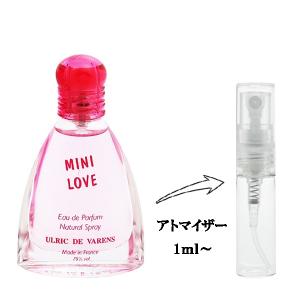 並行輸入品 ユリリック デ バレン 香水 お試し 分割販売 レディース ミニ ラブ EDP （お試し香水） 1ml MINI LOVE U.D.V 爆買