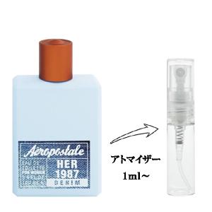 並行輸入品 エアロポステール 香水 お試し 分割販売 レディース デニム 1987 フォーウーマン EDT （お試し香水） 1ml DENIM HER 1987 FOR MEN AEROPOSTALE 爆買