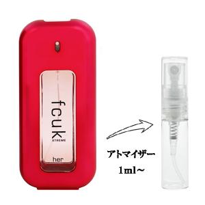 並行輸入品 フレンチコネクション 香水 お試し 分割販売 レディース FCUK エクストリーム ハー EDT （お試し香水） 1ml FCUK XTREME HER FRENCH CONNECTION 爆買