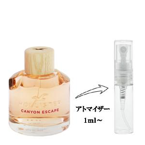 並行輸入品 ホリスター 香水 お試し 分割販売 レディース キャニオン エスケープ フォーハー EDP （お試し香水） 1ml CANYON ESCAPE FOR HER HOLLISTER 爆買