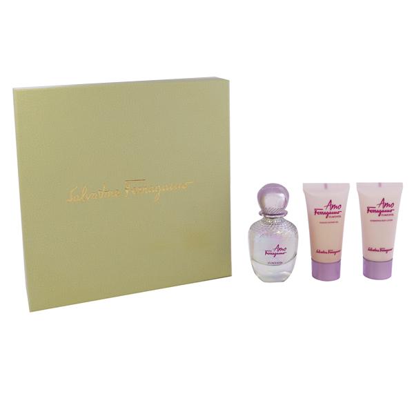 【並行輸入品】 香水 レディース アモ フェラガモ フラワーフル コフレ 50ml/50ml/50m...