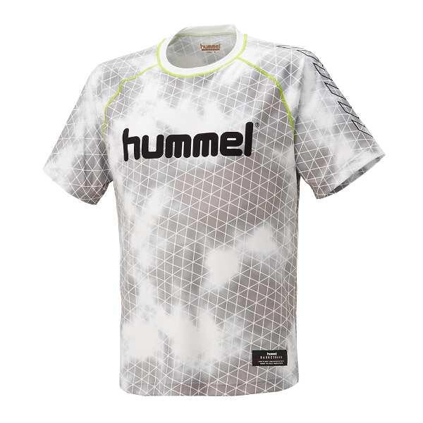 ヒュンメル バスケットボール昇華半袖Tシャツ M ホワイト #HAPB4016-10 HUMMEL