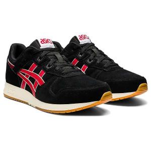 アシックス ライト クラシック 26.5cm ブラック×クランベリー #1201A103-002 LYTE CLASSIC ASICS｜memon-leather