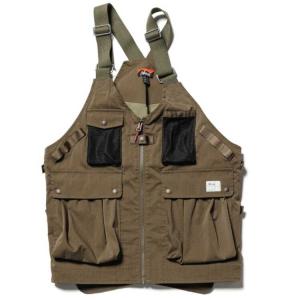 ナンガ ヒノックリップストップ フィールドベスト(メンズ) S アーミーグリーン #N0001145 HINOC RIPSTOP FIELD VEST AMG NANGA｜memon-leather