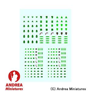 アンドレア・ミニチュアズ デカール AT-022 アメリカ軍制服徽章 WWII~現代(II) ANDREA MINIATURES 爆買