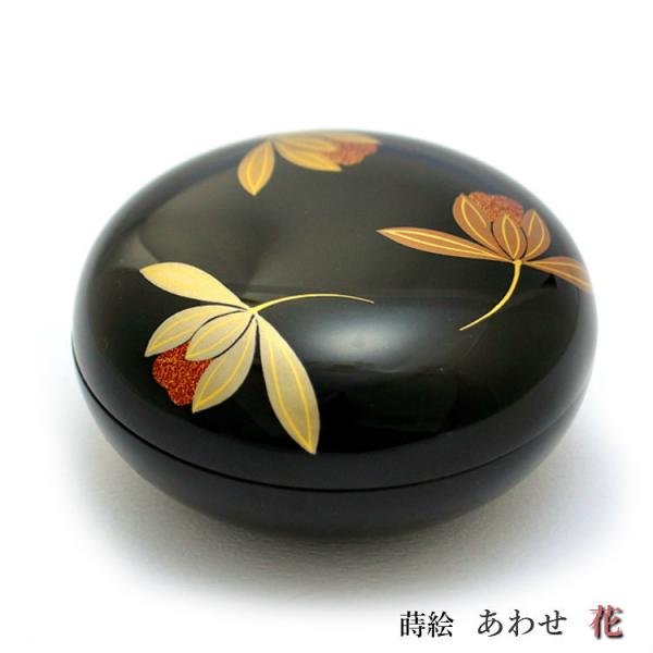 【骨壷】【手元供養】 木製本漆の蒔絵・あわせ　花 〜hana〜 名入れ可