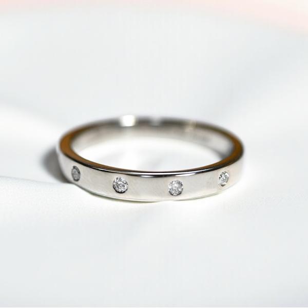 【MR22/Pt900】完全防水　セミオーダー遺骨リング　メモリアルリングMR22 　素材：プラチナ...