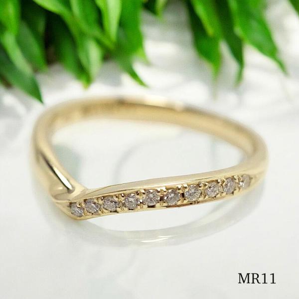 【MR11/YG イエローゴールド】メモリアルリングMR11 地金：K10YGまたはK18YG ダイ...