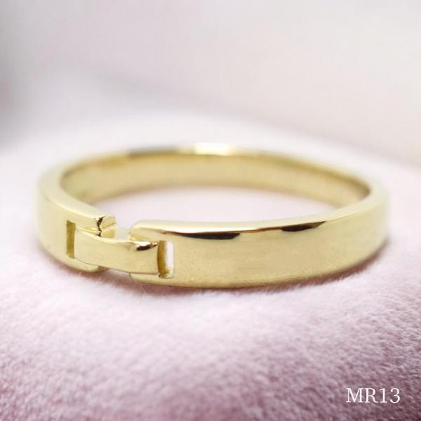 【MR13/イエローゴールド】メモリアルリングMR13 　素材：K10YG or K18YG  〜遺...