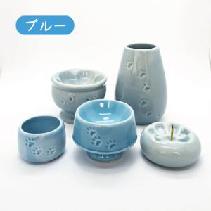 ペット仏具 5点セット ふんわり肉球入り 陶製...の詳細画像4