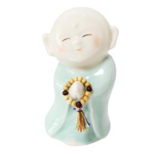 仏具 ミニ骨壷 お地蔵さま 祈り地蔵 ブルー ...の詳細画像4