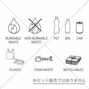 ゴミ箱・DUST BOX【ゴミ分別シール・ステ...の詳細画像1