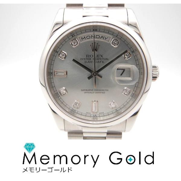 ♪ROLEX　ロレックス　デイデイト　DAY−DATE　Ref118206　K番　アイスブルー　中古...