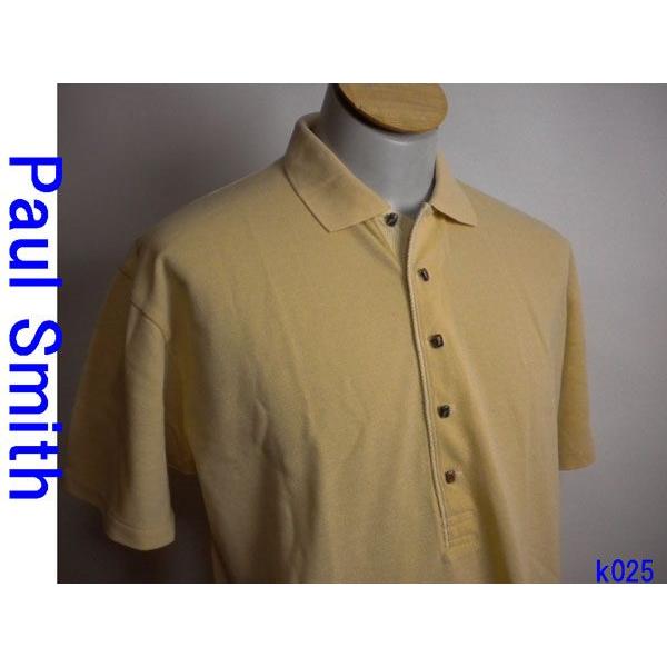 美品　◆ポール・スミス 　半袖ポロシャツ　キャメル　L ◆ k025