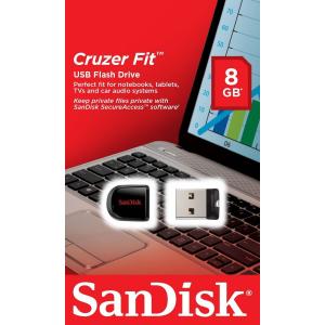 メール便可 SanDisk USB2.0 USBフラッシュメモリ 超小型 Cruzer Fit CZ33 8GB SDCZ33-008G サンディスク 海外パッケージ品