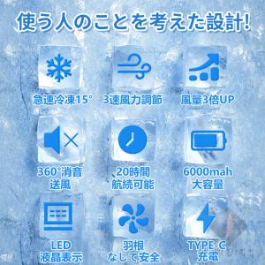 ネッククーラー 首掛け エアコン 扇風機 3つ...の詳細画像1