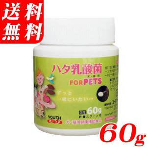 ハタ乳酸菌 FOR PETS 60g(約2ヶ月分)ペット用の乳酸菌サプリ　計量スプーン付(同梱注意) 犬や猫などの動物用の健康食品（pet）