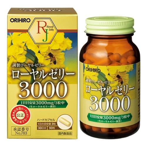ローヤルゼリー3000 サプリメント 健康食品 チベット高原産 はちみつ 蜂蜜 みつ汁 オリヒロ O...