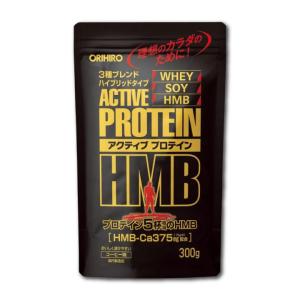 アクティブプロテインHMB 300g ダイエット 筋トレ プロテイン ホエイ ソイ コーヒー味 オリヒロ ORIHIRO [OR]