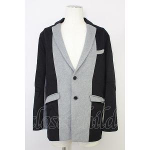 NO ID. / ジャケット.スイッチング２Ｂ 1 ブラックｘグレー T-24-03-06-019-...