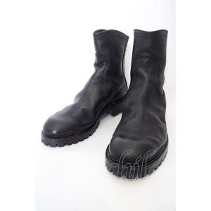 JULIUS / Leather Boots ３：27.7cm ブラック O-24-02-25-05...