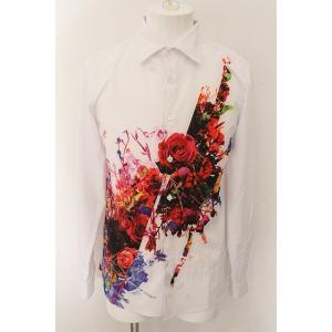 CIVARIZE / Invisible花柄ジャガードロングシャツ 46 ブラック T-25-09