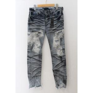 CIVARIZE / Blitz ガーゼパッチ加工ストレッチスキニーデニムパンツ 46 