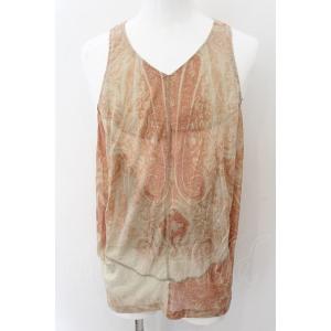 SHARE SPIRIT / ゴシックペイズリー変形タンクトップ 36 ピンク O-24-11-13...