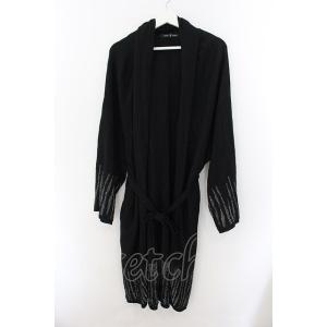 NO ID. BLACK / ドレープニットカーディガン ONE ブラックｘシルバー O-24-11...
