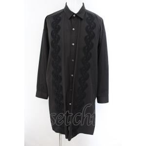 NO ID. BLACK / レースロングシャツ ONE ブラック O-24-12-07-046-N...