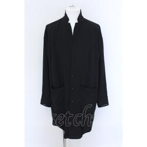 NO ID. / ドロップショルダータックシャツコート ONE ブラック O-25-02-20-01...