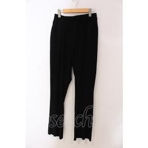 NO ID. / テレコフレアパンツ 2 ブラック O-25-05-18-057-NO-pa-YM-...