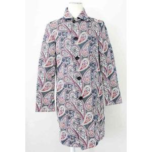 NO ID. / ペイズリーゴブラン×CNツイルリバーシブルステンカラーコート 1 ネイビー T-2...