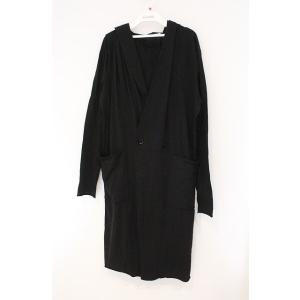 NO ID. BLACK / C天竺クロスシームフーデッドガウン 1 ブラック O-26-02-15...