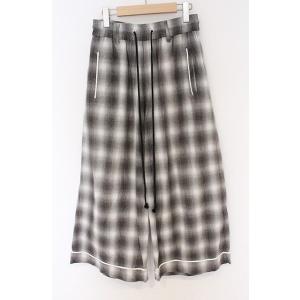 el conductorH / Easy Cotton Wide Check パンツ 2 グレー O...