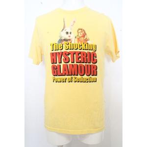 【SALE】HYSTERIC GLAMOUR Tシャツ.THE SHOCKING /イエロー/M O-23-06-30-060-HY-ts-YM-ZT278｜mensclosetchild