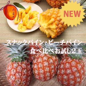 【2024年販売】【送料無料】ピーチパインとスナックパインの食べ比べセット　お試し2玉