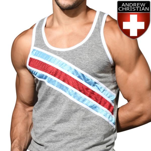 Andrew Christian アンドリュークリスチャン タンクトップ メンズ スポーツ ジムウェ...