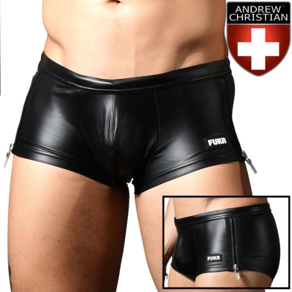 海パン メンズ男性水着 ボクサー ショート丈 トランクスAndrew Christian アンドリュ...