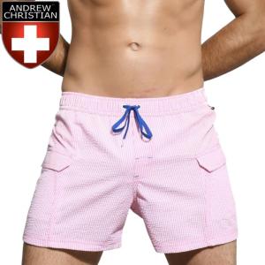 メンズ水着 海パン ブランド ショート丈 Andrew Christian アンドリュークリスチャン スイムショーツHampton(7687)｜mensrunway