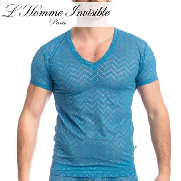 男性用 メンズTシャツ フランス高級下着 ルームウェア メンズ インナー L&apos;Homme Invis...